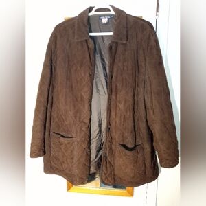 Men's Leather brown short Coat. Jacket